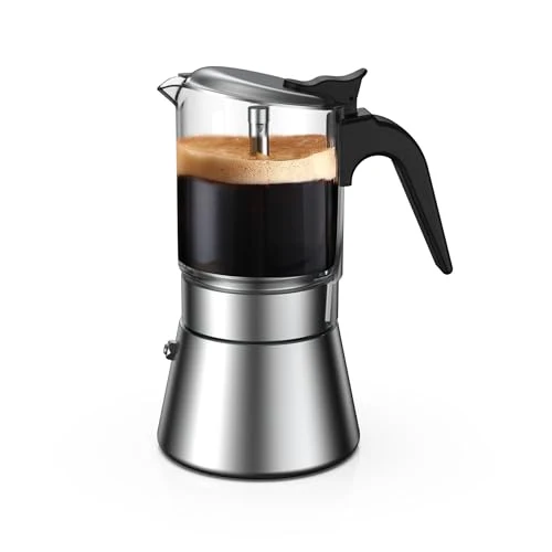 Fine SIXAQUAE Moka Induction Stovetop Espresso Maker High-Grade