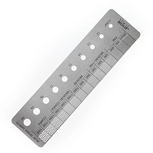 Lightweight Brewler Coffee Grind Ruler Detailed