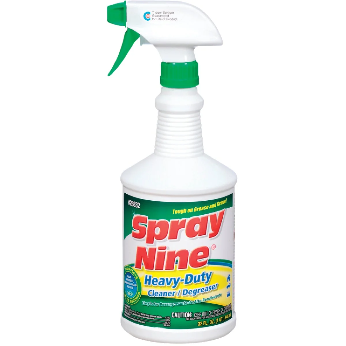 Premium Material Spray Nine 32 Oz. Trigger Spray Heavy-Duty Cleaner Degreaser Flexible