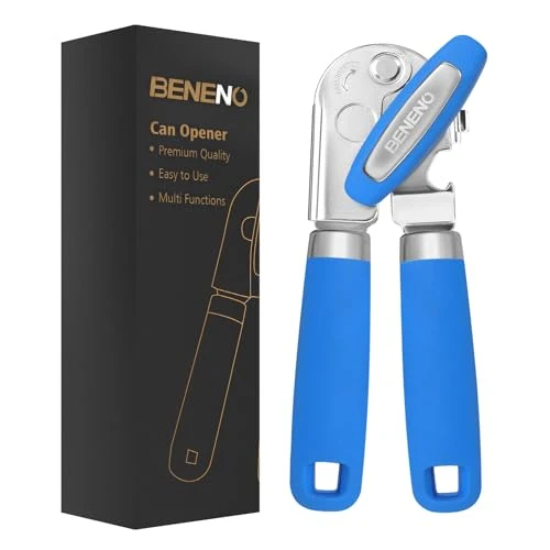 Original Design Heavy Duty Hand Can Opener Manual with Magnet Natural