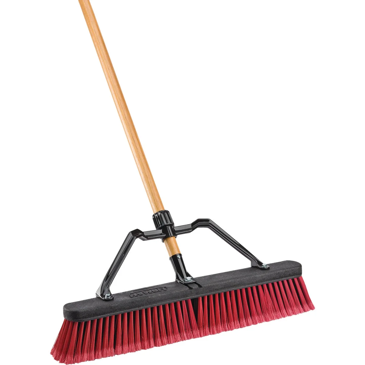 Crafted Libman 24 In. W. x 65 In. L. Wood Handle Multi-Surface Industrial Push Broom Sophisticated