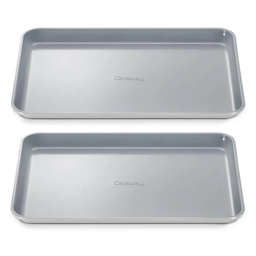 User-Friendly Non Stick Ceramic Medium Baking Sheet Duo 2 Count Sustainable