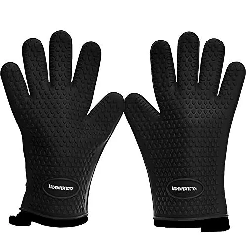 Optimized Silicone Smoker BBQ Gloves 2 Count Certified