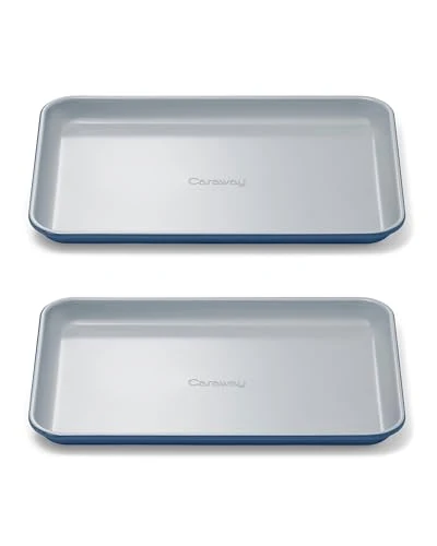 Modern Non Stick Ceramic Small Baking Sheet Duo 2 Count Original Design