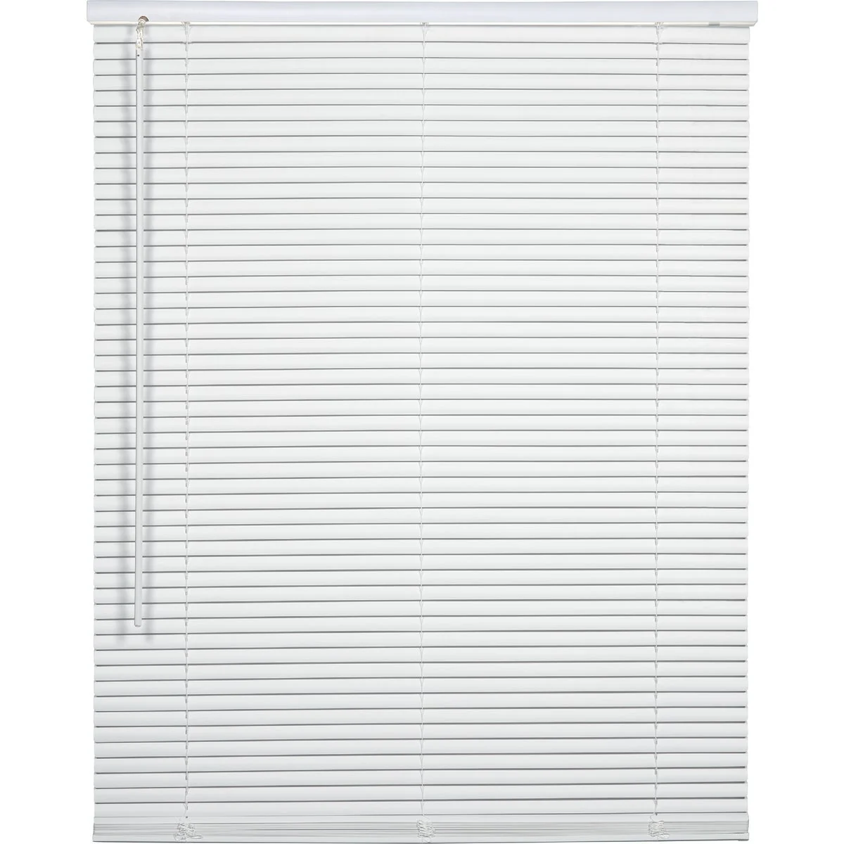 World-Class Home Impressions 26 In. x 72 In. x 1 In. White Vinyl Light Filtering Cordless Mini Blind Specialty
