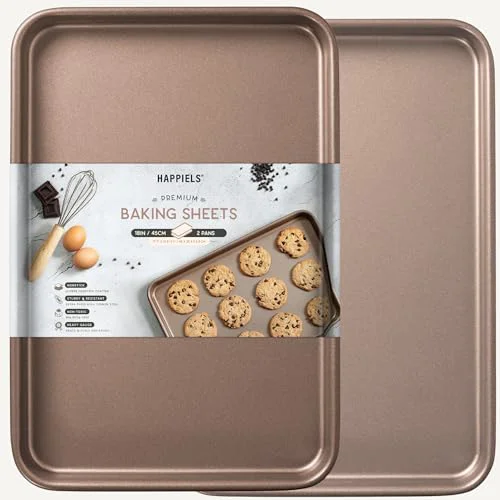 Convenient 13 x 18 inch Nonstick Half Sheet Pan 2 2 Count Outstanding