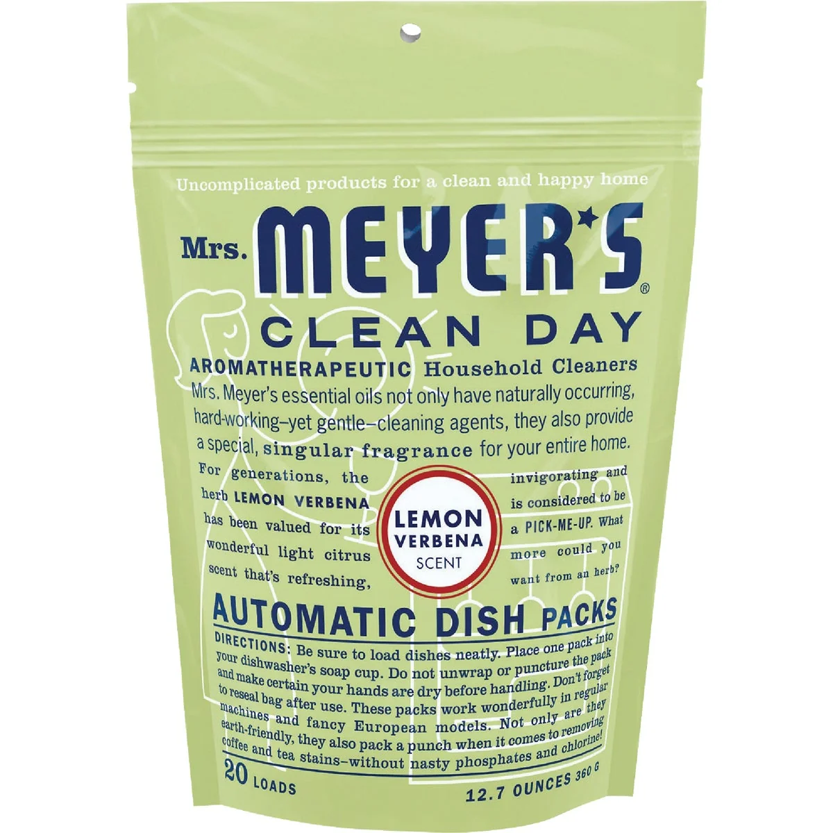 Original Design Mrs. Meyer’s Lemon Dishwasher Detergent Tabs 20 Count Selected