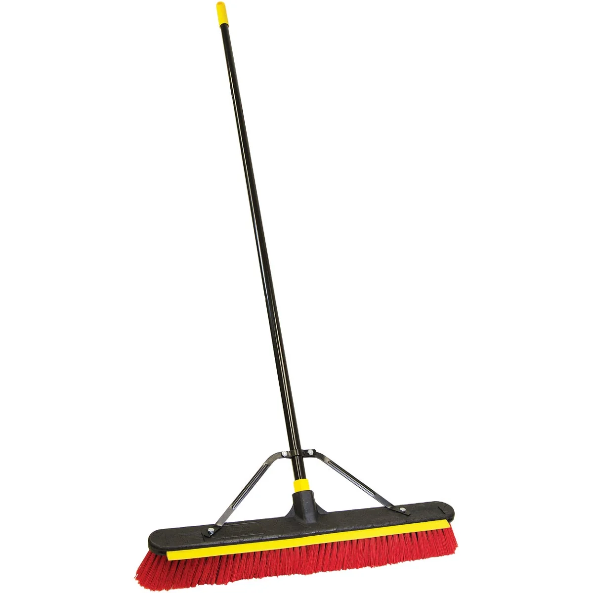 Long-Lasting Quickie JobSite 24 In. 2-In-1 Squeegee Push Broom Premium