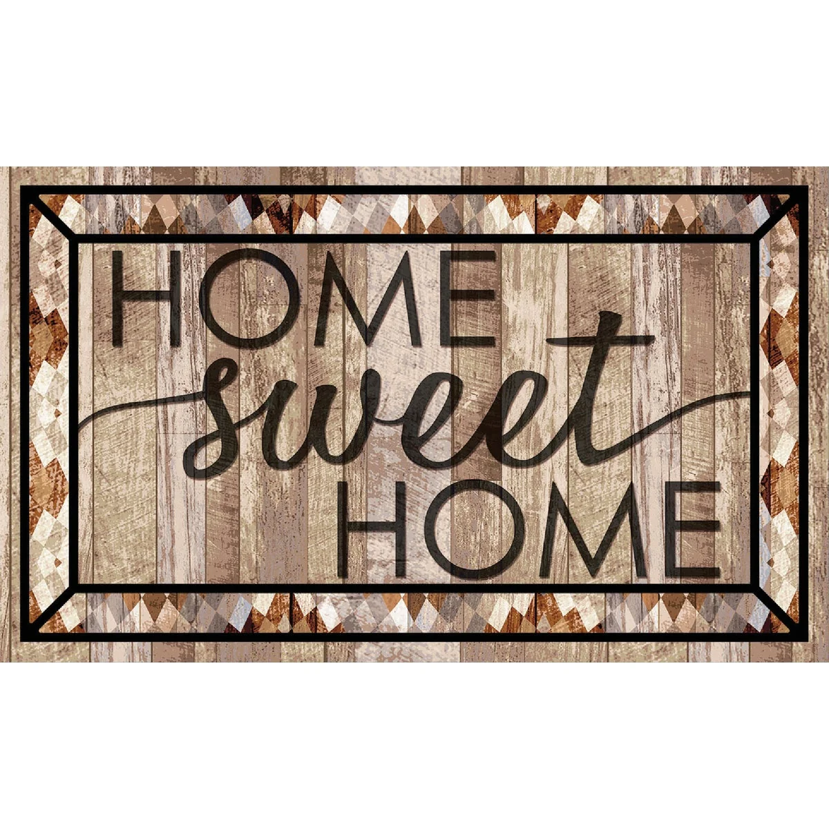 Fast Mohawk Home 18 In. x 30 In. Rustic Sweet Home Welcome Door Mat Detailed