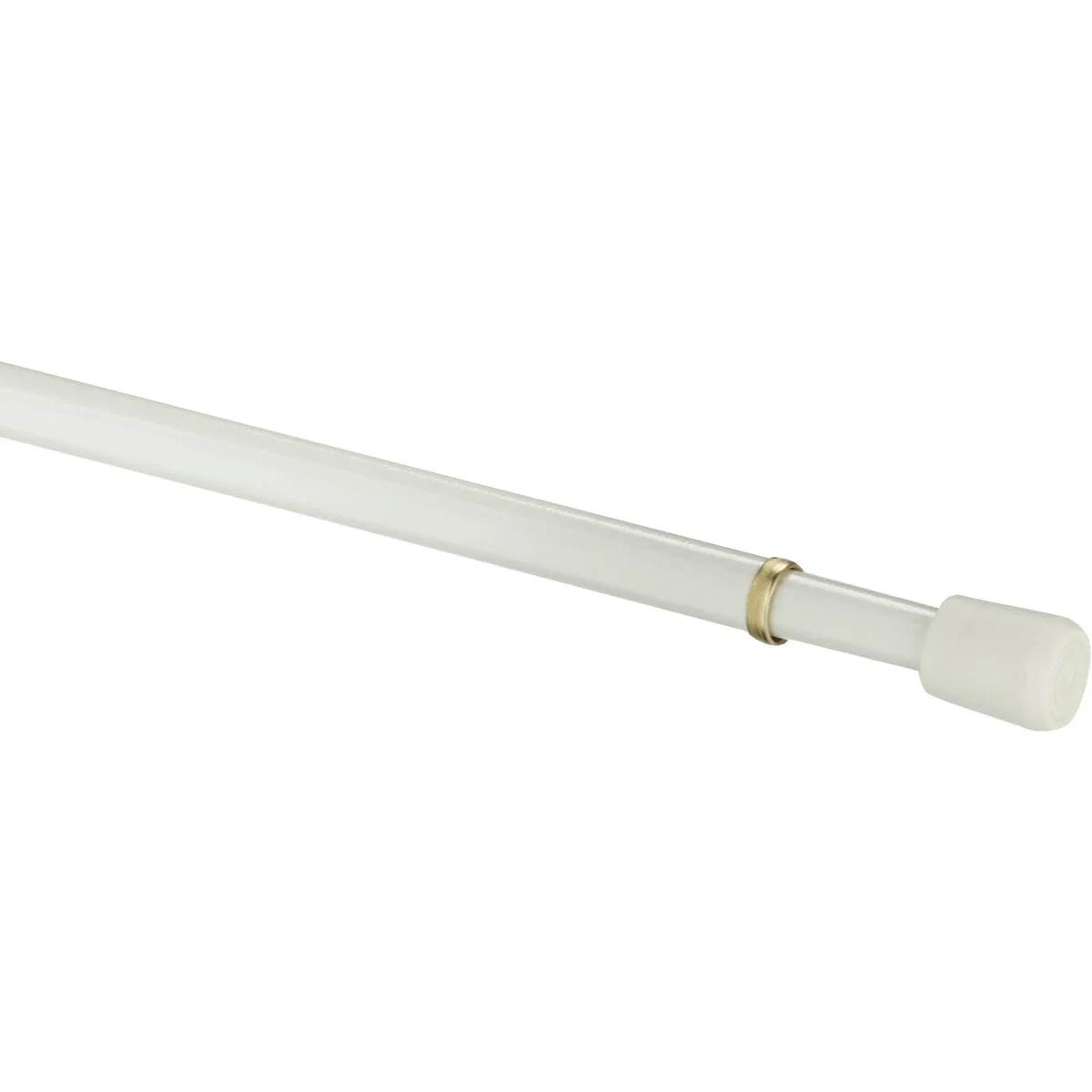 Convenient Kenney Strafford 18 In. To 28 In. 7 16 In. Spring Tension Rod White Elegant