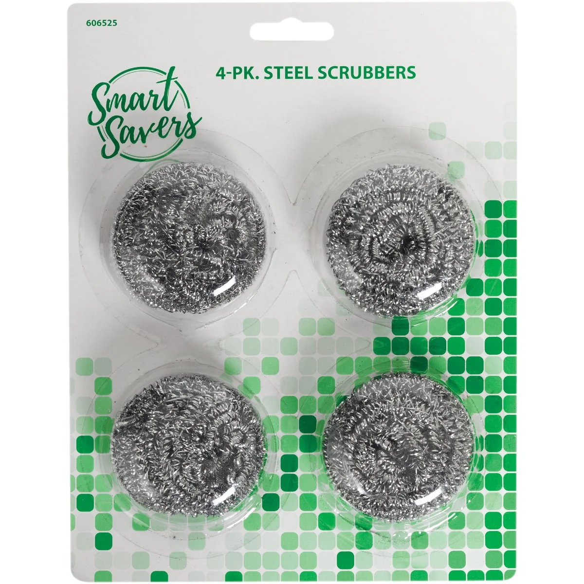 Solid Smart Savers Stainless Steel Scrubber 4-Pack High-Grade