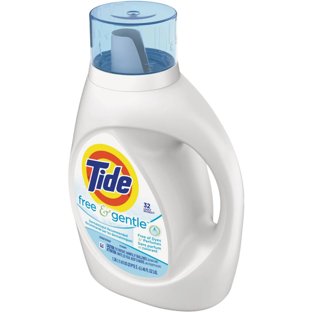 Stylish Tide 46 Oz. 32 Load Gentle Liquid Laundry Detergent Natural