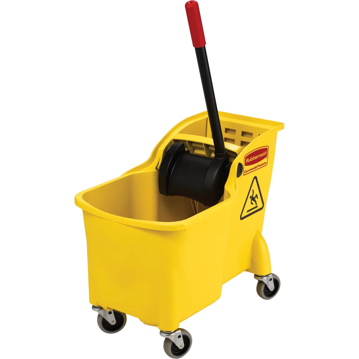 Lightweight Rubbermaid Commercial 31 Qt. Tandem Bucket and Wringer Clean