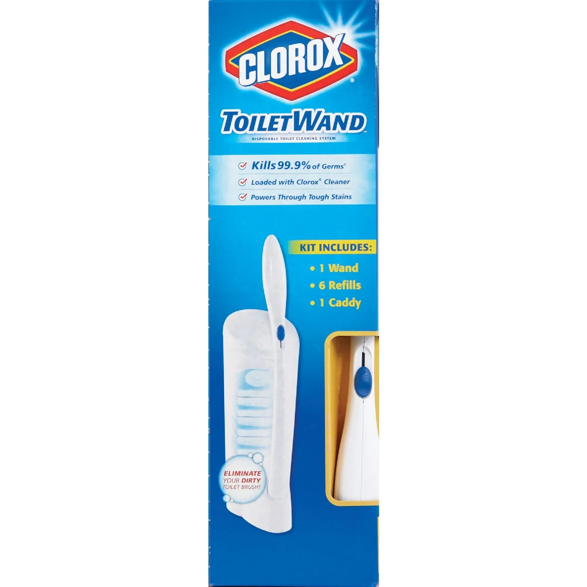 Clean Clorox ToiletWand with Caddy Convenient