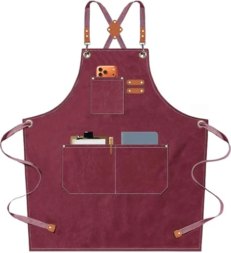 Exclusive Chef Aprons for Men Women with Oversized Pockets Refined