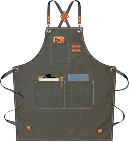Easy-to-Use Chef Aprons for Men Women with Oversized Pockets Environmentally Friendly