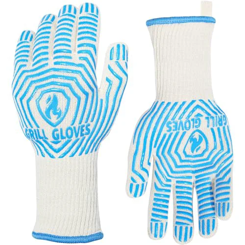 Durable BBQ Gloves Oven Gloves 1472℉ Extreme Heat Resistant Safe