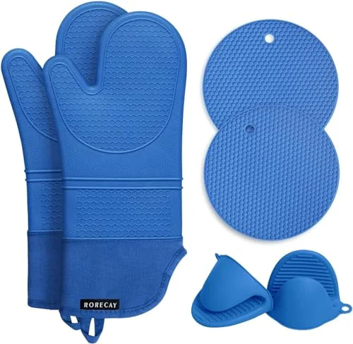 Elegant Silicone Oven Mitts and Pot Holders Sets Modern