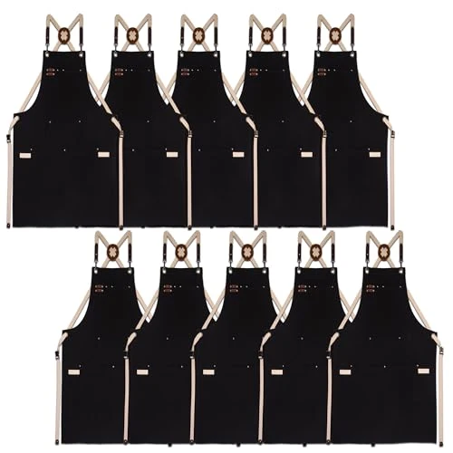 Fine 10 Pack Kitchen Apron Natural