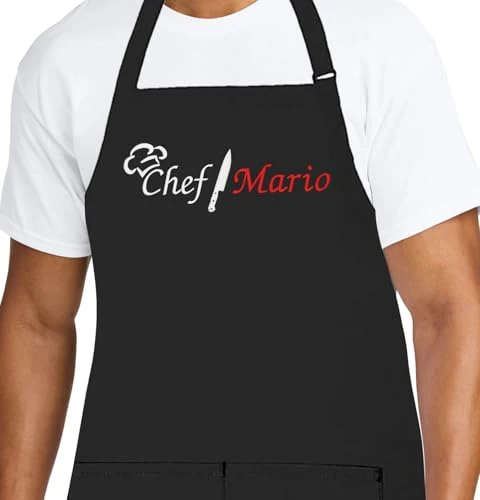 Lightweight Personalized Chef Apron for Men Fine Crafted