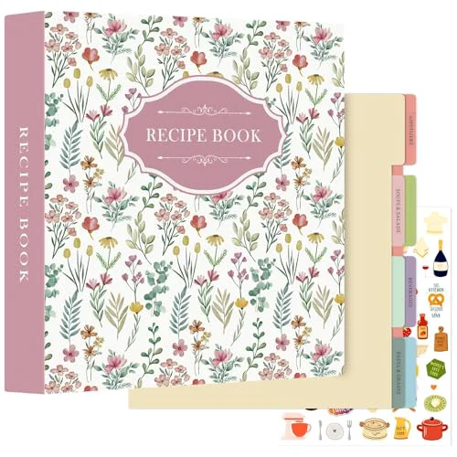 Smart Recipe Binder 8.5×11 3 Ring Kit Stylish