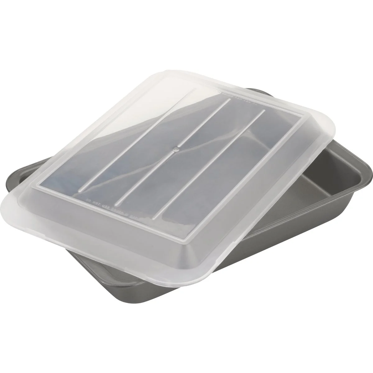 Casual Bradshaw Goodcook 13 In. x 9 In. Non-Stick Cake Pan with Plastic Snap-Closure Lid Healthy