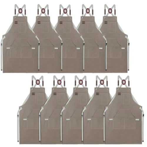 Premium Material 10 Pack Kitchen Apron Functional