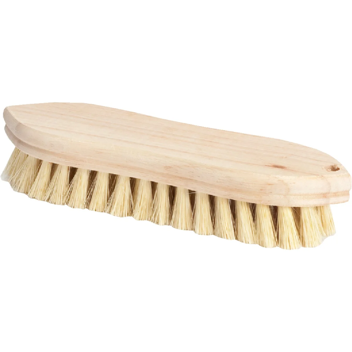 Dependable DQB 9 In. Tampico Bristle Hardwood Scrub Brush Reusable