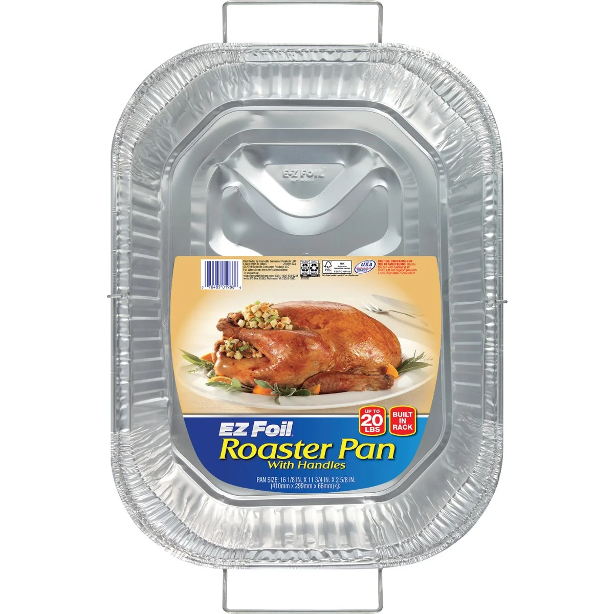 Original Design EZ Foil Rack ‘N’ Roast Roaster Pan with Handles Specialty