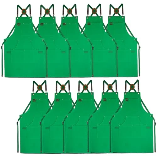 Natural 10 Pack Kitchen Apron Durable