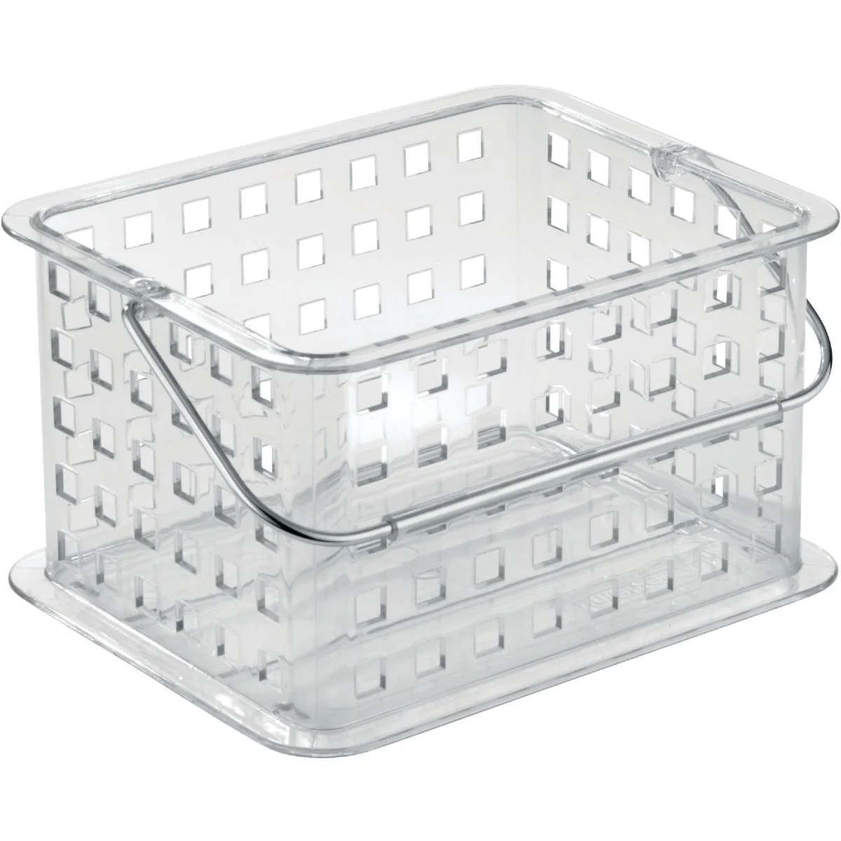 Breathable iDesign Clarity 8.8 In. L.x 6.9 In. H. x 5.3 In. D. Plastic Stackable Storage Basket Fine Crafted