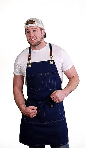 Certified Canvas Kitchen Apron for Cooking Smart