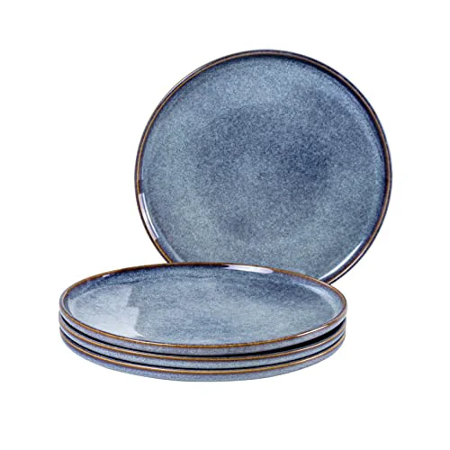 Long-Lasting 11 Inch Ceramic Dinner Plates Set of 4 4 Count Versatile