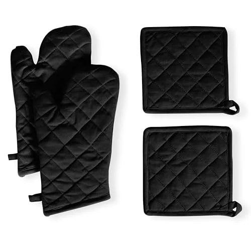 Stylish Pot Holders and Oven Mitts Sets for Kitchen Heat Resistant Relaxed
