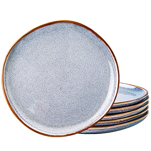 Premium Material Ceramic Plates Set of 6 6 Count Genuine