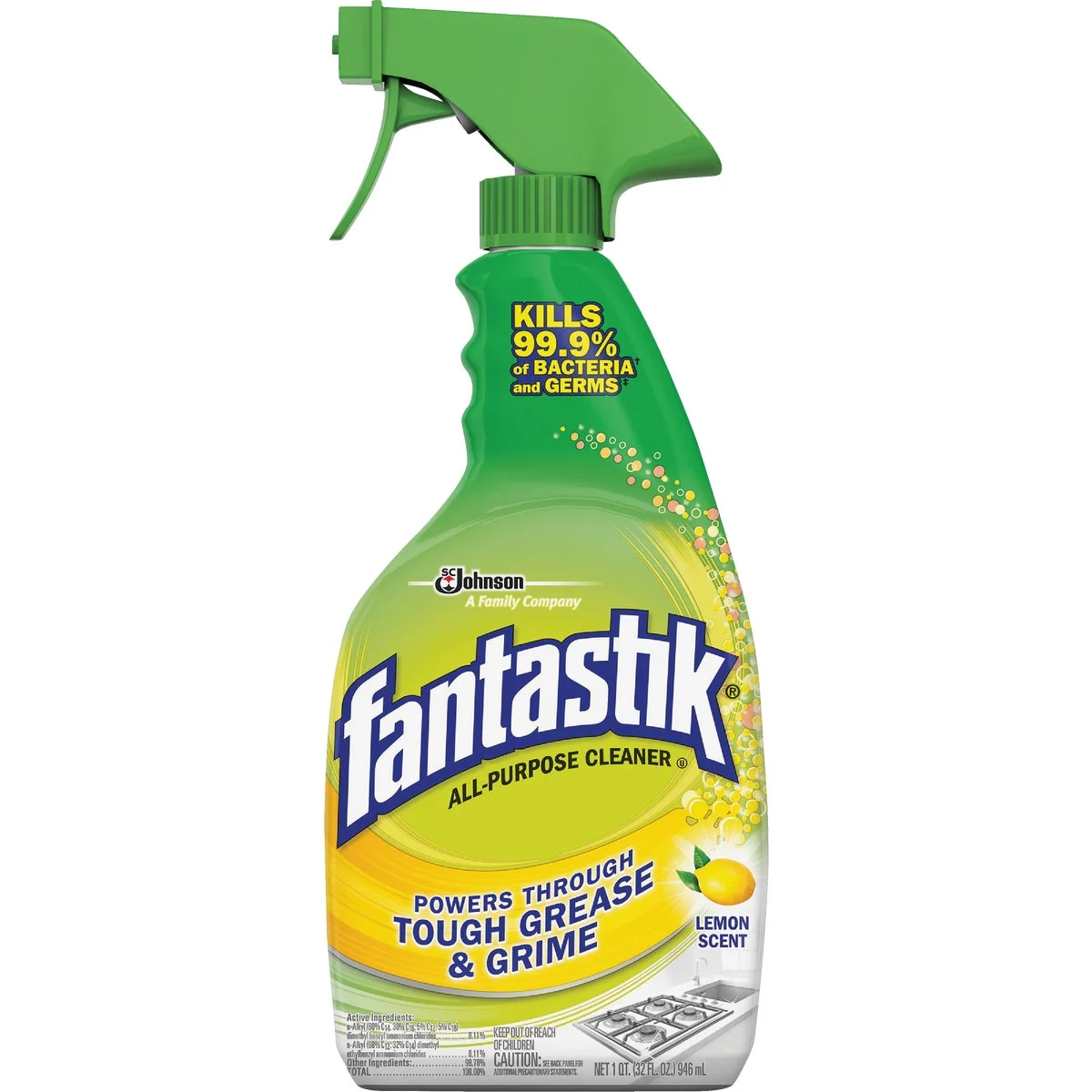 Soft Fantastik Scrubbing Bubbles 32 Oz. All-Purpose Cleaner with Lemon Power Healthy