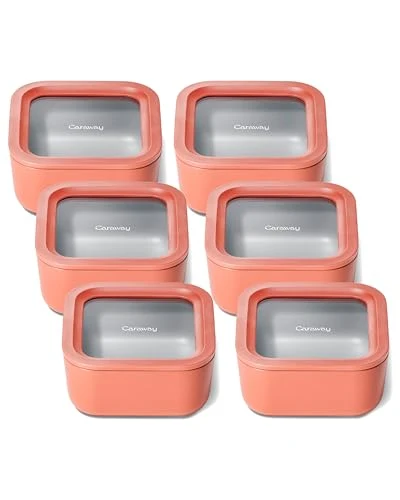 First-Class 6 Piece Glass Food Storage Container Set 6 Count Organic