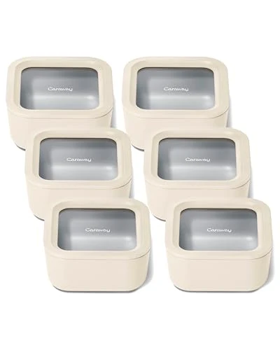 Selected 6 Piece Glass Food Storage Container Set 6 Count Classic