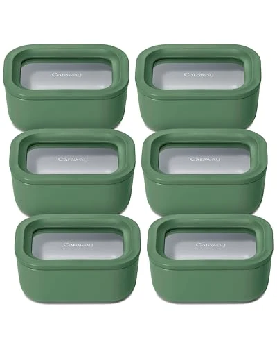 Organic 6 Piece Food Storage Container Set 6 Count Minimalist