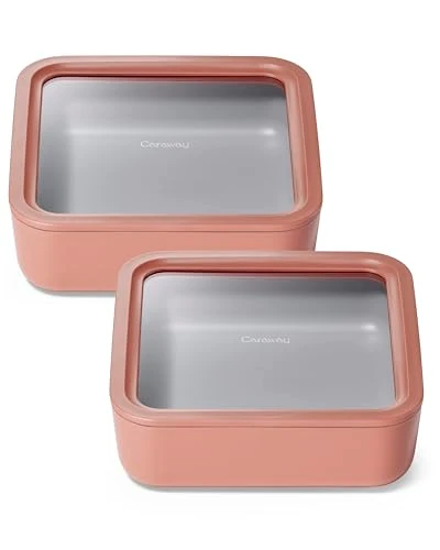 Genuine 2 Piece Glass Food Storage Set with Lids 2 Count World-Class