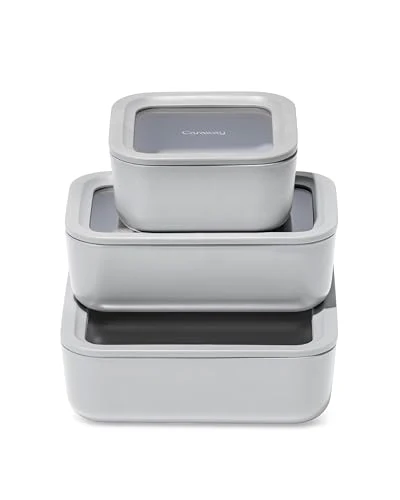 World-Class 3 Piece Glass Food Storage Container Set 3 Count Outstanding