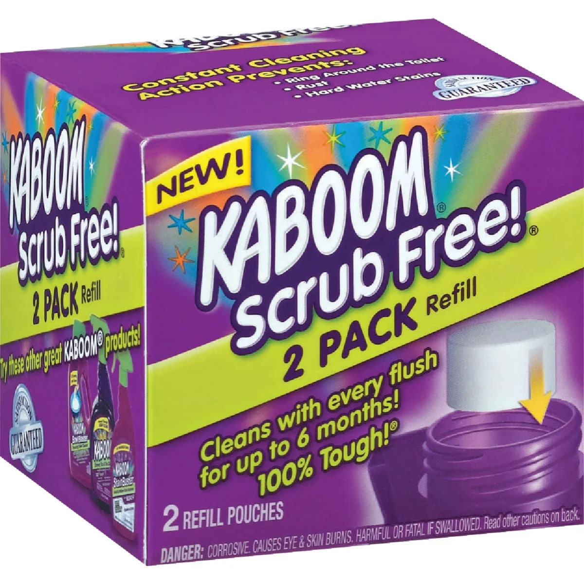 Dependable Kaboom Scrub Toilet Cleaner Refill 2-Pack First-Class