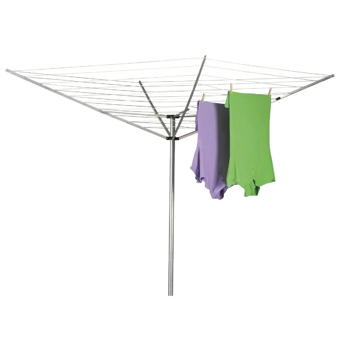 High-Performance Household Essentials Sunline 73 In. x 72 In. 165 Ft. Drying Area Umbrella Style Clothes Dryer Safe