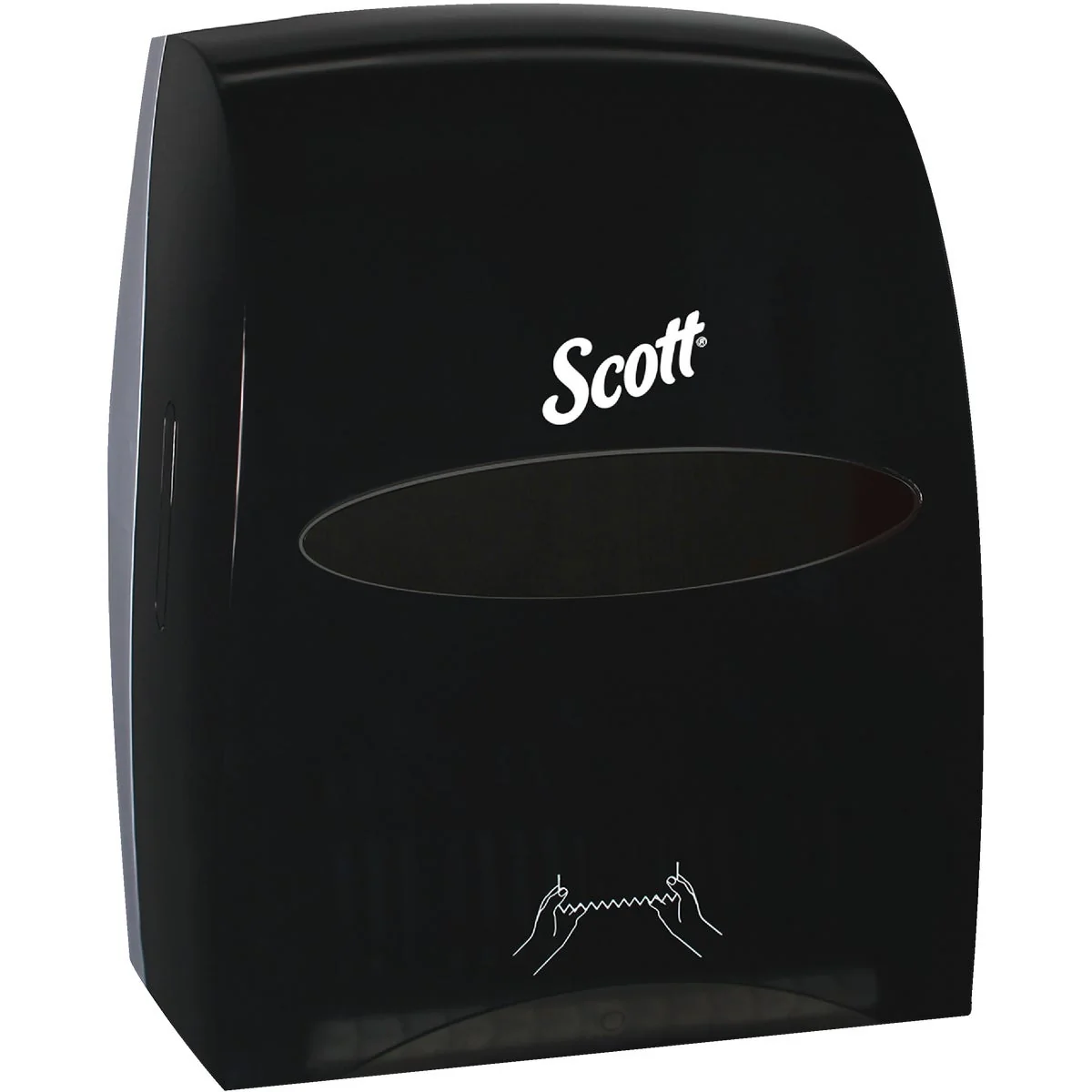 Exceptional Kimberly Clark Scott Essential Black Manual Hard Roll Paper Towel Dispenser High-Grade