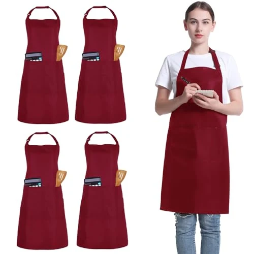 Excellent 4 Pack Chef Apron 4 Count Trendy