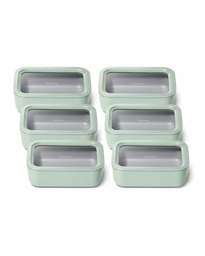 First-Class 6 Piece Glass Food Storage Set with Lids 6 Count Original