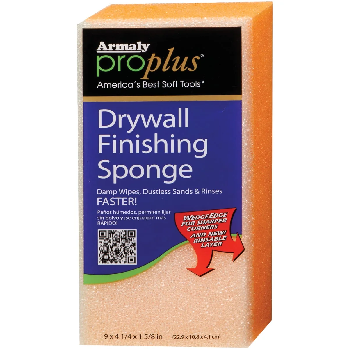 Efficient Armaly ProPlus Drywall Finishing 4-1 4 In. x 9 In. x 1-5 8 In. Sanding Sponge Fine Crafted