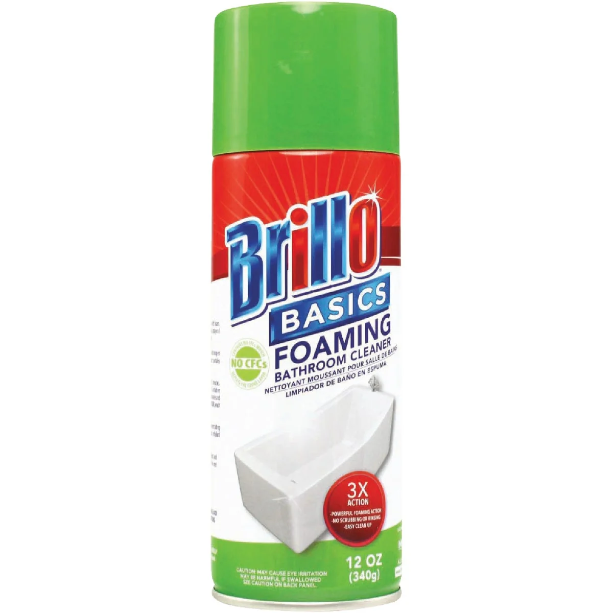 High-Performance Brillo Basics 12 Oz. Aerosol Clean Scent General Purpose Bathroom Cleaner Certified