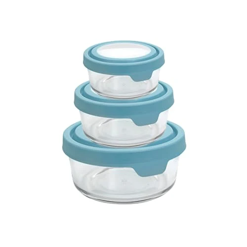 Effective TrueSeal Round Glass Food Storage Containers with Airtight Lids Sustainable