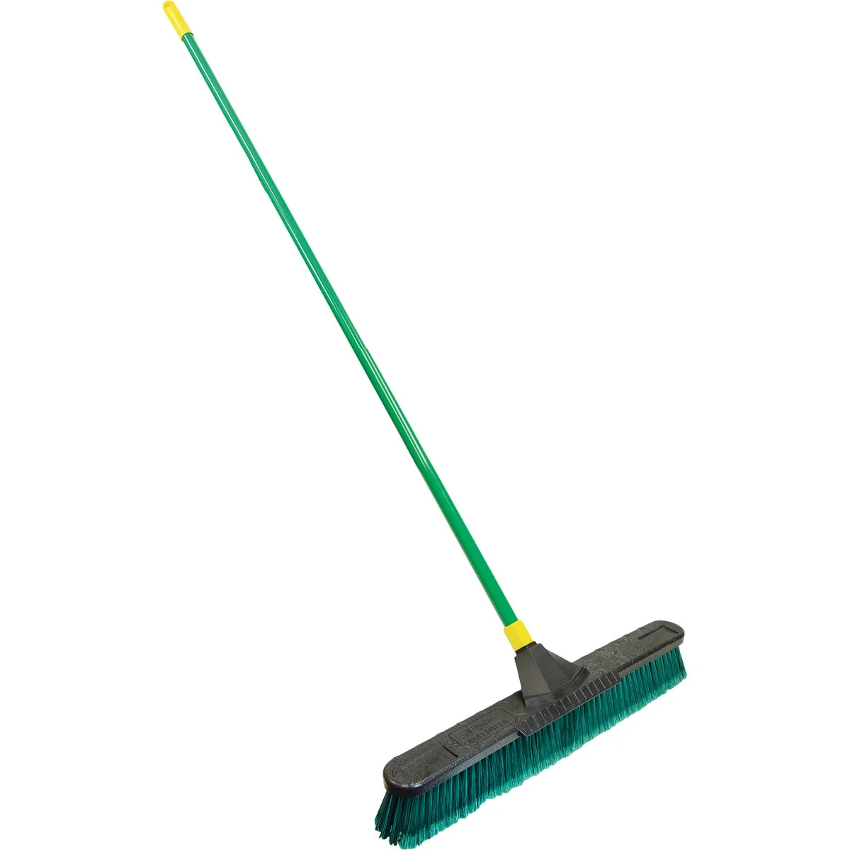 Fine Crafted Quickie Bulldozer 24 In. Multi-Surface Push Broom with Scraper Professional